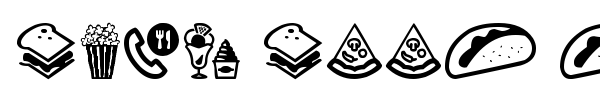 Fast Food Icons font preview